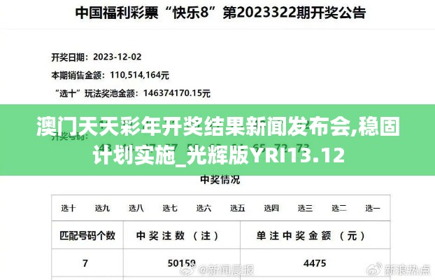 澳门天天彩年开奖结果新闻发布会,稳固计划实施_光辉版YRI13.12