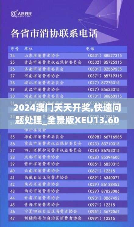 2024澳门天天开奖,快速问题处理_全景版XEU13.60