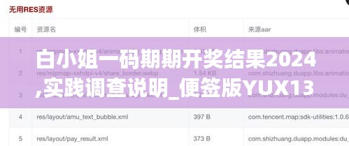 白小姐一码期期开奖结果2024,实践调查说明_便签版YUX13.10