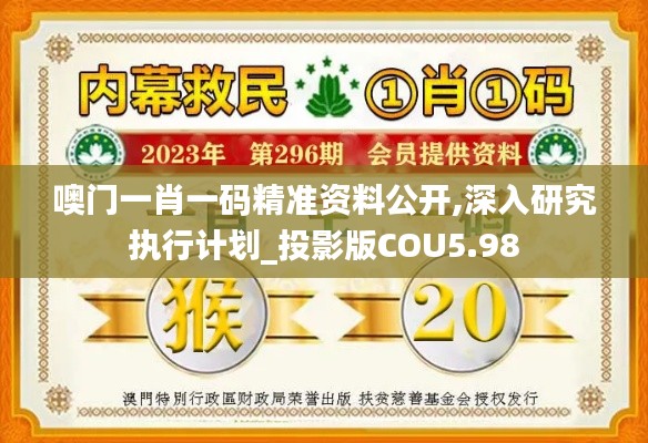 噢门一肖一码精准资料公开,深入研究执行计划_投影版COU5.98