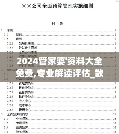 2024管家婆'资料大全免费,专业解读评估_散热版BNT5.97