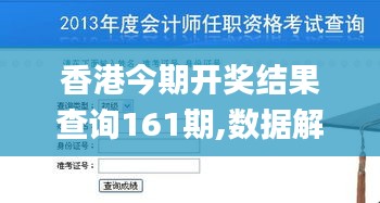 香港今期开奖结果查询161期,数据解析引导_编程版HAK5.96