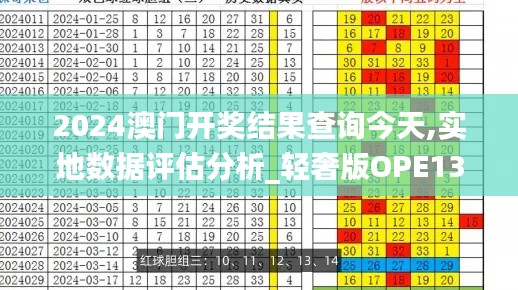 2024澳门开奖结果查询今天,实地数据评估分析_轻奢版OPE13.86