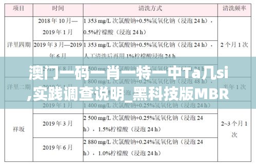 澳门一码一肖一特一中Ta几si,实践调查说明_黑科技版MBR14.382