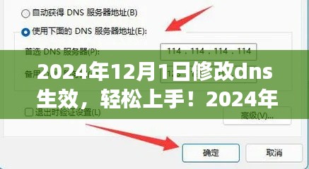 2024年DNS修改生效步骤详解，轻松上手，DNS设置不再困扰！