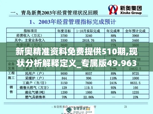 新奥精准资料免费提供510期,现状分析解释定义_专属版49.963