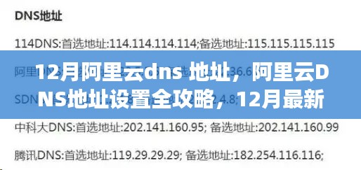 阿里云DNS设置全攻略，最新指南与12月最新DNS地址解析