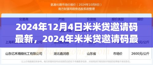 2024年米米贷邀请码最新动态及获取使用指南