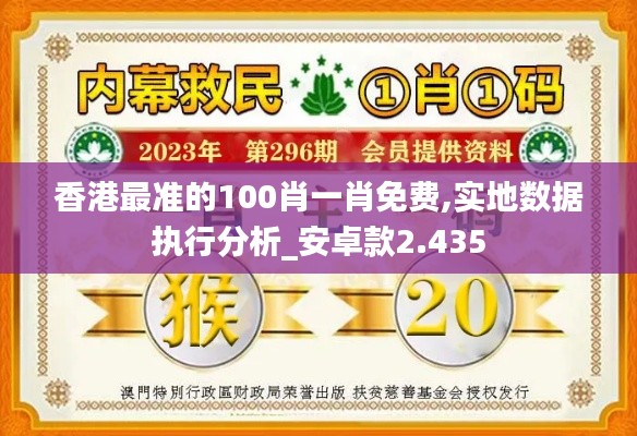 香港最准的100肖一肖免费,实地数据执行分析_安卓款2.435