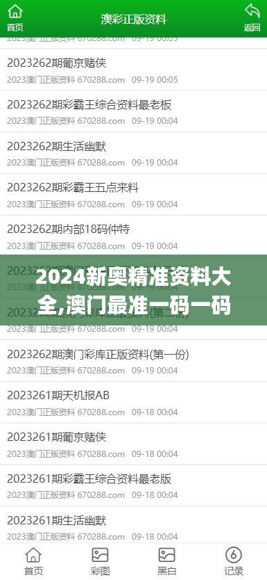 2024新奥精准资料大全,澳门最准一码一码揭秘_Pixel16.329