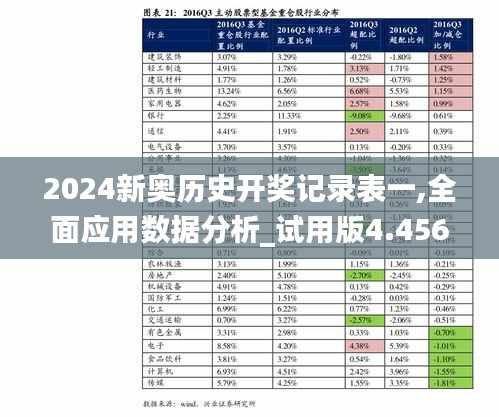 2024新奥历史开奖记录表一,全面应用数据分析_试用版4.456