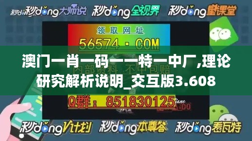 澳门一肖一码一一特一中厂,理论研究解析说明_交互版3.608