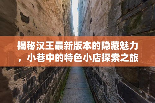 汉王最新版本的隐藏魅力揭秘与小巷特色小店探索之旅