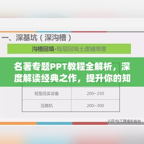 名著专题PPT教程全解析，深度解读经典之作，提升你的知识层次