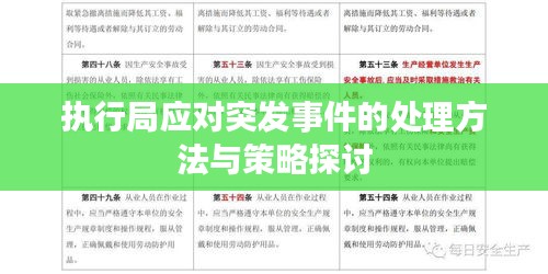 执行局应对突发事件的处理方法与策略探讨